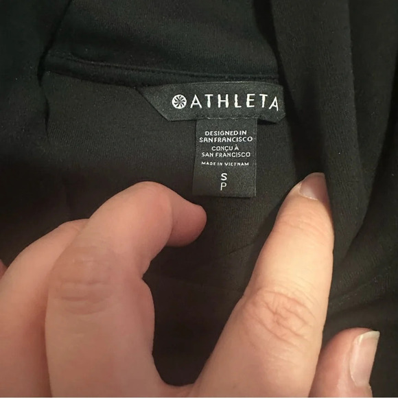 Athleta Gallery Hoodie Top, Black Size Small Athletic - Picture 10 of 12
